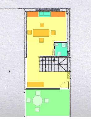 piantina taverna e giardino